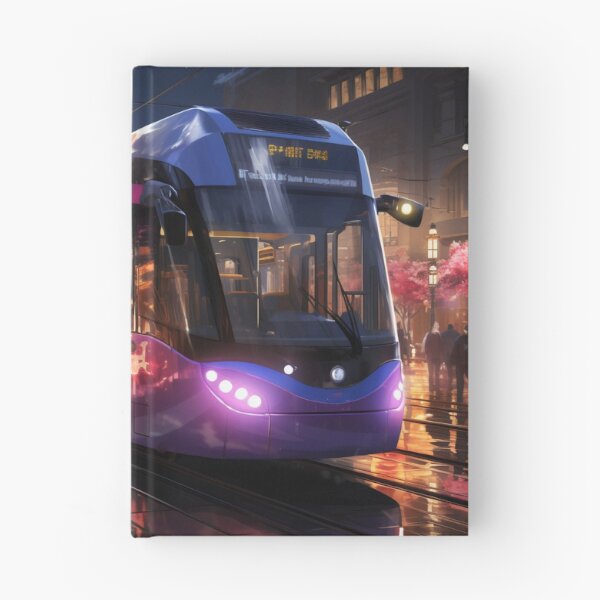 Item preview, Sunset Reflections on the City Tramline designed and sold by oanaunciuleanu.