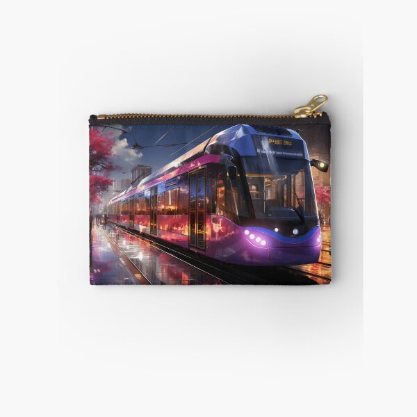 Item preview, Sunset Reflections on the City Tramline designed and sold by oanaunciuleanu.