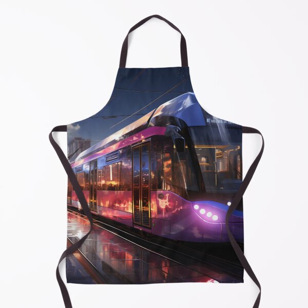 Item preview, Sunset Reflections on the City Tramline designed and sold by oanaunciuleanu.