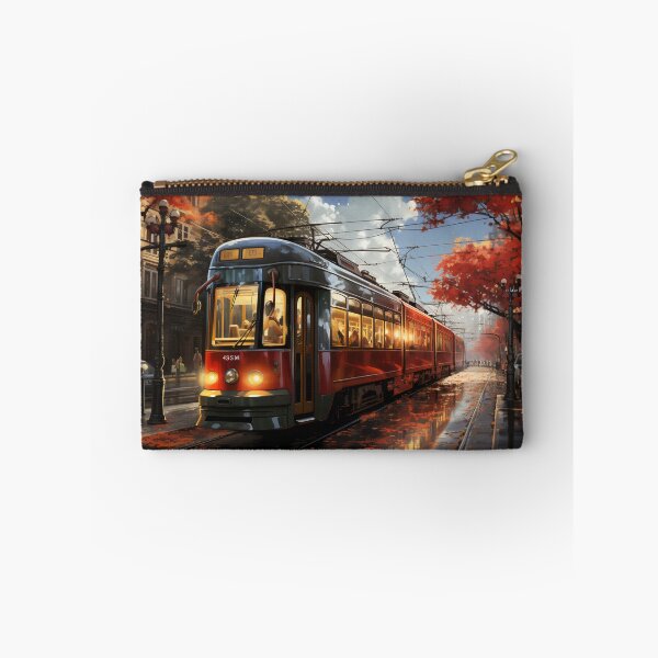 Item preview, Sunset Reflections on the City Tramline designed and sold by oanaunciuleanu.