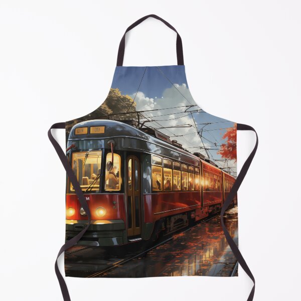 Item preview, Sunset Reflections on the City Tramline designed and sold by oanaunciuleanu.