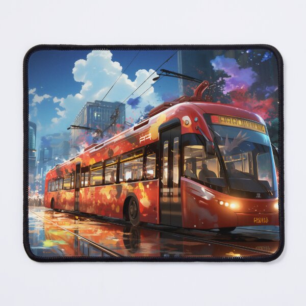 Item preview, Sunset Reflections on the City Tramline designed and sold by oanaunciuleanu.