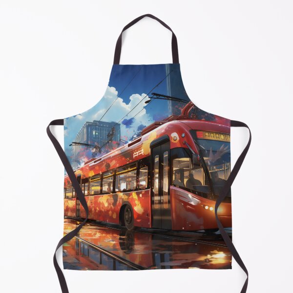 Item preview, Sunset Reflections on the City Tramline designed and sold by oanaunciuleanu.