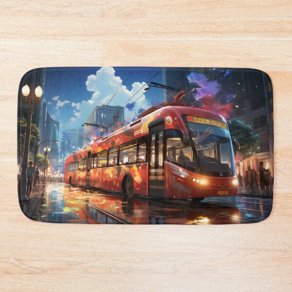 Item preview, Sunset Reflections on the City Tramline designed and sold by oanaunciuleanu.