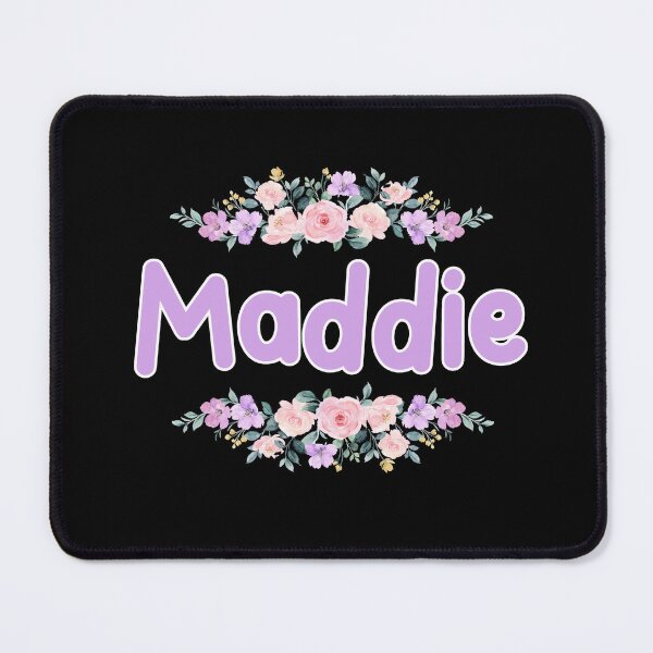 Item preview, Purple Flower Maddie Name Label (Black) designed and sold by NormadWorld.