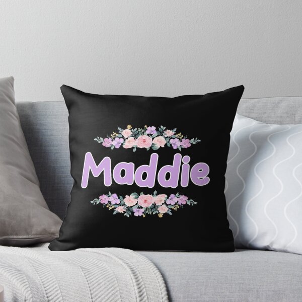 Item preview, Purple Flower Maddie Name Label (Black) designed and sold by NormadWorld.
