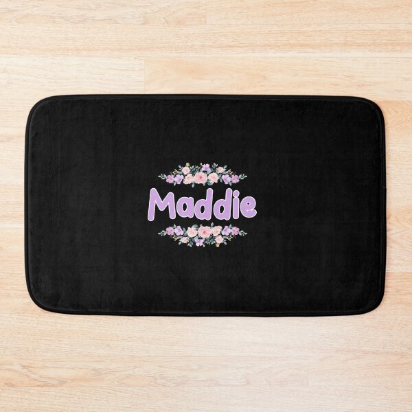 Item preview, Purple Flower Maddie Name Label (Black) designed and sold by NormadWorld.