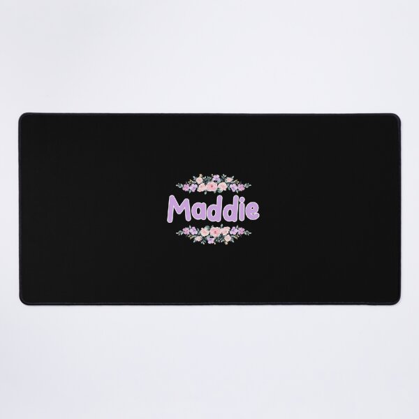 Item preview, Purple Flower Maddie Name Label (Black) designed and sold by NormadWorld.