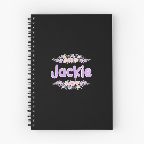 Item preview, Purple Flower Jackie Name Label (Black) designed and sold by NormadWorld.