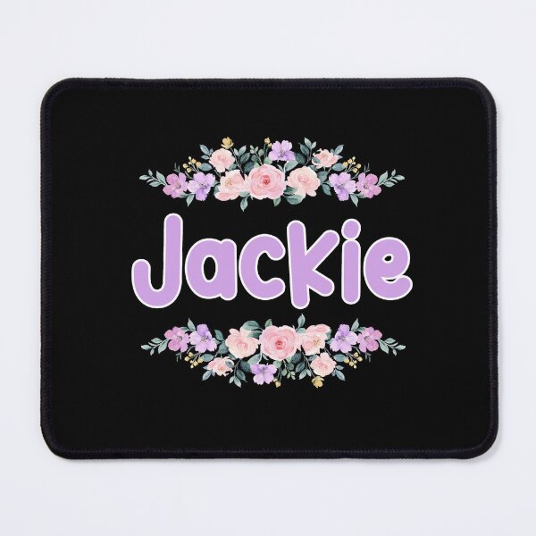 Item preview, Purple Flower Jackie Name Label (Black) designed and sold by NormadWorld.