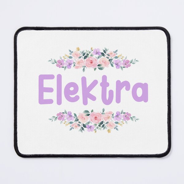 Item preview, Purple Flower Elektra Name Label designed and sold by NormadWorld.