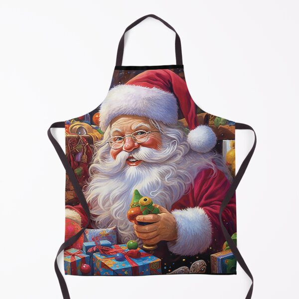 Item preview, Santa Claus Oil painting Festive illustration Christmas 2023 designed and sold by Mickeymouse2023.
