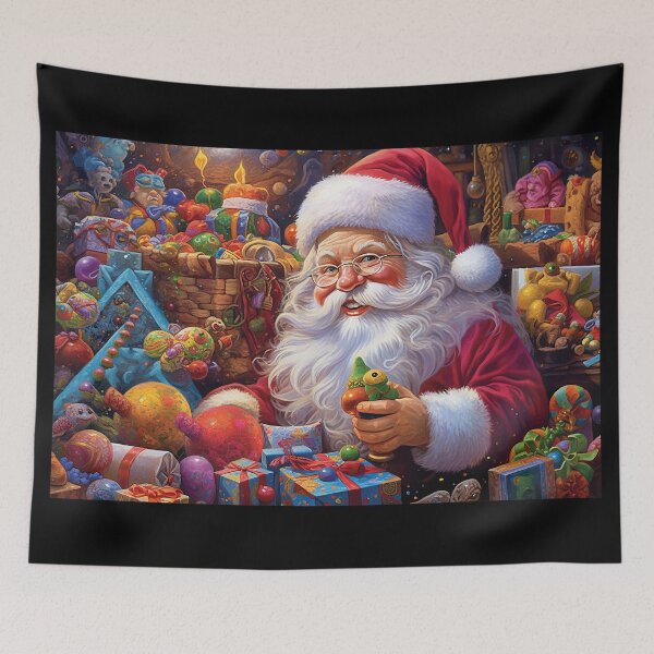 Item preview,  Santa Claus Oil painting Festive illustration Christmas 2023 designed and sold by Mickeymouse2023.