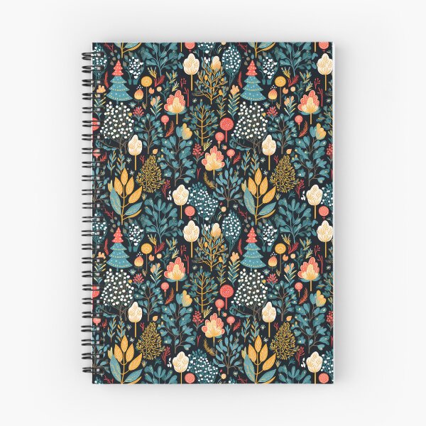 Item preview, Enchanted Winter Garden: Festive Flora and Mystical Wildlife designed and sold by Moisky Patterns.