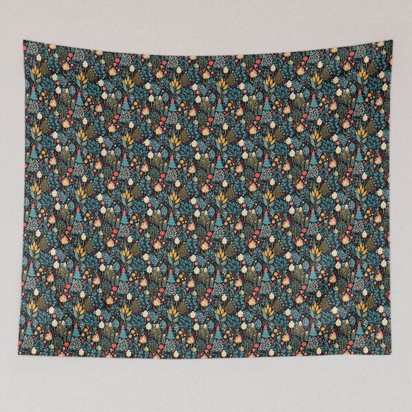 Item preview, Enchanted Winter Garden: Festive Flora and Mystical Wildlife designed and sold by Moisky Patterns.