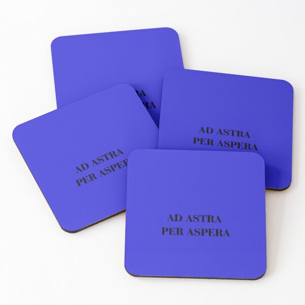 Item preview,  Ad Astra Per Aspera-Through Adversity To The Stars  Latin phrase on blue background designed and sold by HomeArtStudio.