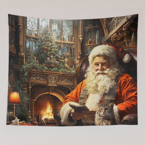 Item preview, House of Santa Claus and cat designed and sold by Mickeymouse2023.