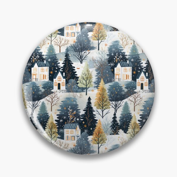 Item preview, Holiday Landscape Elegance: Snowy Christmas Scenes designed and sold by Moisky Patterns.