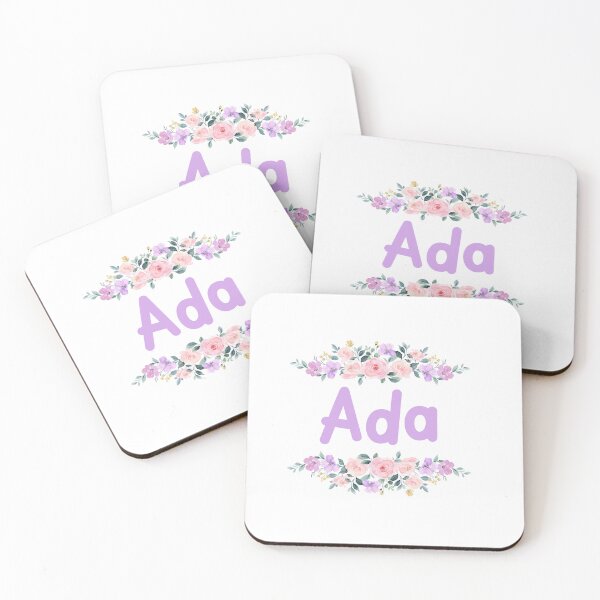 Item preview, Purple Flower Ada Name Label designed and sold by NormadWorld.
