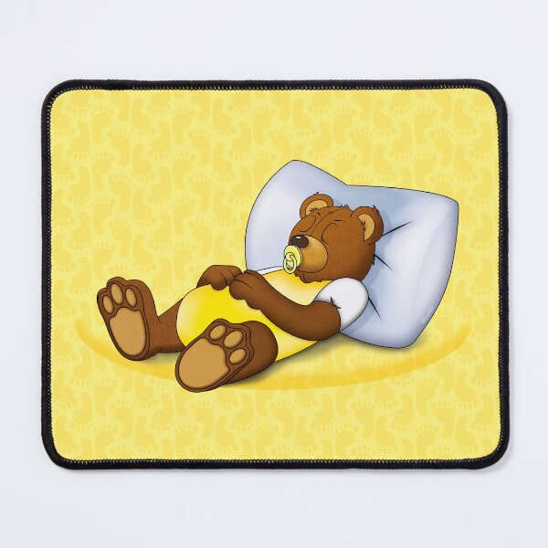 Item preview, Sleeping Ted - Yellow designed and sold by ifourdezign.