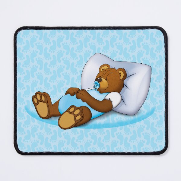 Item preview, Sleeping Ted - Blue designed and sold by ifourdezign.