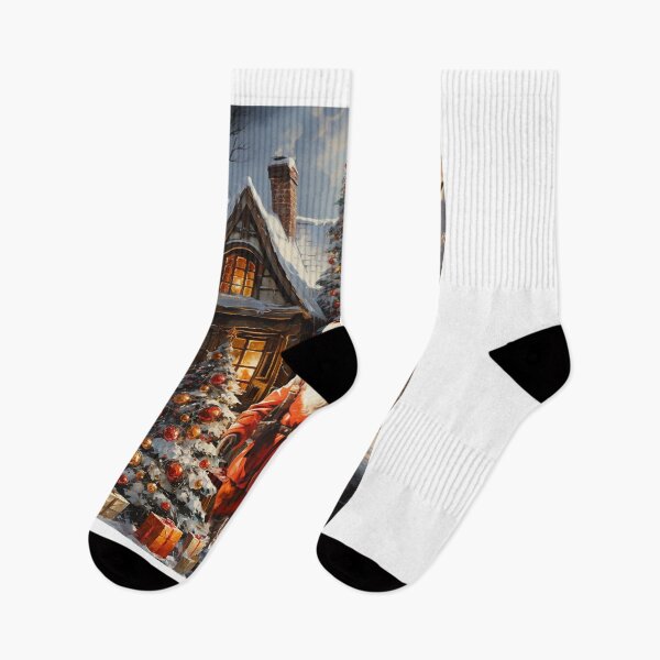 Item preview, Santa Claus to mountains inside home designed and sold by Mickeymouse2023.