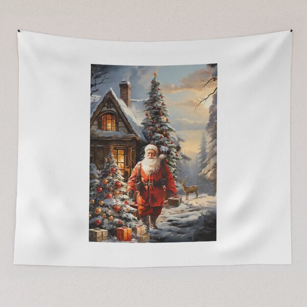 Item preview, Santa Claus to mountains inside home designed and sold by Mickeymouse2023.