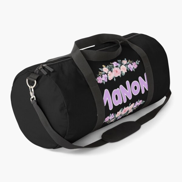 Item preview, Purple Flower Manon Name Label (Black) designed and sold by NormadWorld.