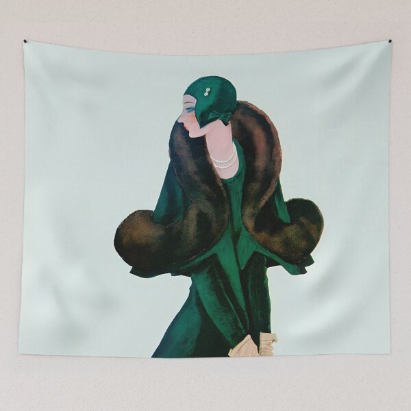 Item preview, Vintage Fashion Illustration light green background. designed and sold by Maddie4Real.