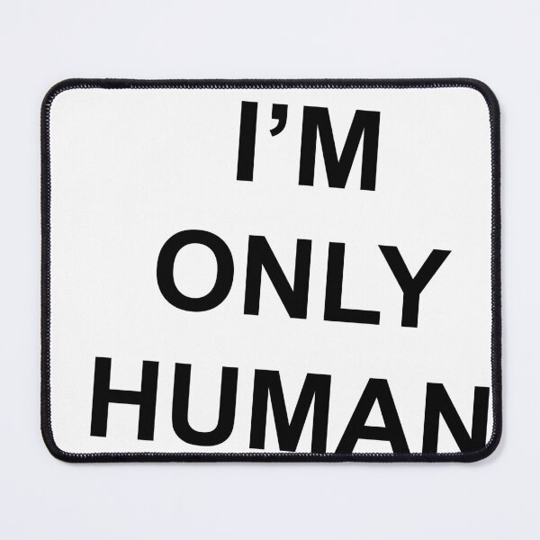 Item preview, I'm Only Human (wonky!) designed and sold by Hoorahville.