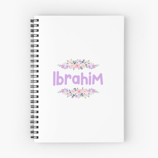 Item preview, Purple Flower Ibrahim Name Label designed and sold by NormadWorld.