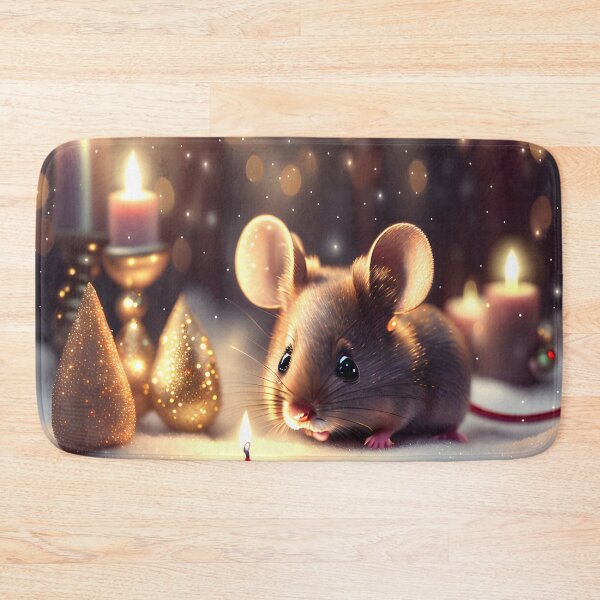Item preview, Cute mouse celebrates Christmas designed and sold by MarionsArt.