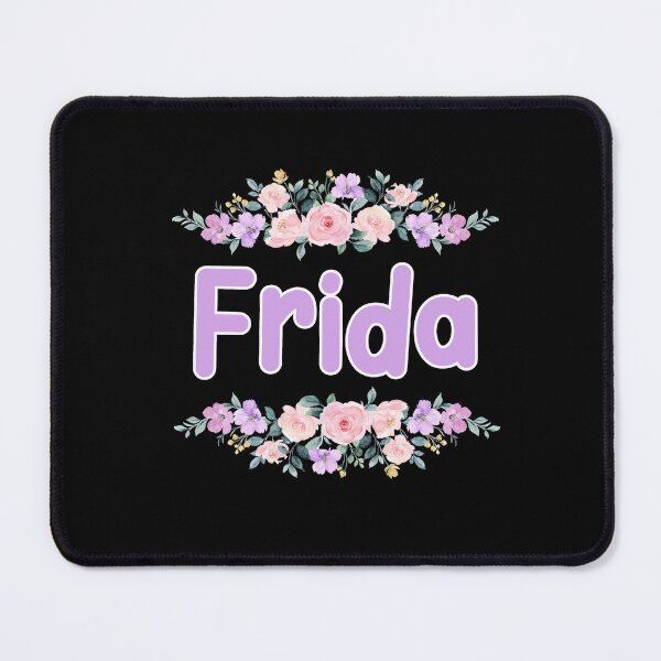 Item preview, Purple Flower Frida Name Label (Black) designed and sold by NormadWorld.