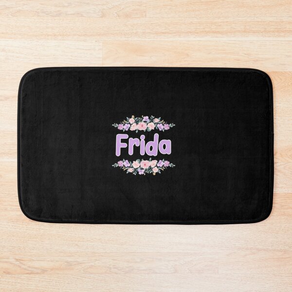 Item preview, Purple Flower Frida Name Label (Black) designed and sold by NormadWorld.