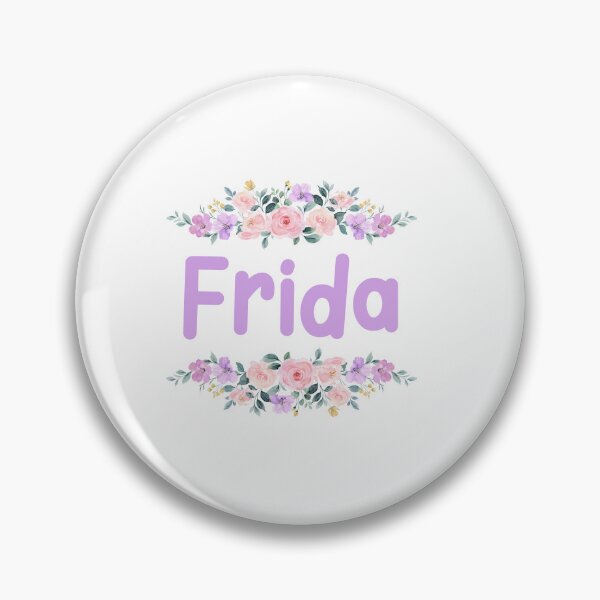 Item preview, Purple Flower Frida Name Label designed and sold by NormadWorld.