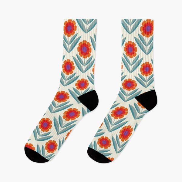Item preview, 70s retro maximalist bold flowers designed and sold by chiara-de-david.