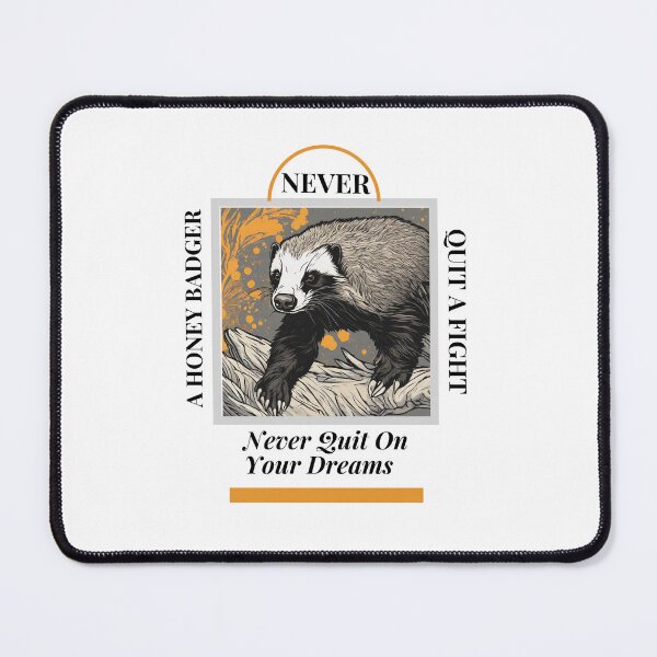 Item preview, Fearless Honey Badger designed and sold by LevelUpYourMotivation.