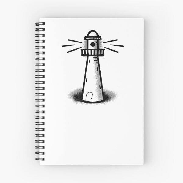 Item preview, Simple Tattoo style lighthouse designed and sold by jazzydevil.