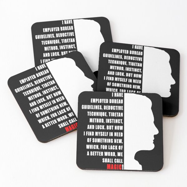 Item preview, Dale Cooper Quote white text designed and sold by SideSignal.
