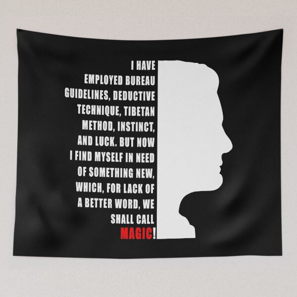 Item preview, Dale Cooper Quote white text designed and sold by SideSignal.