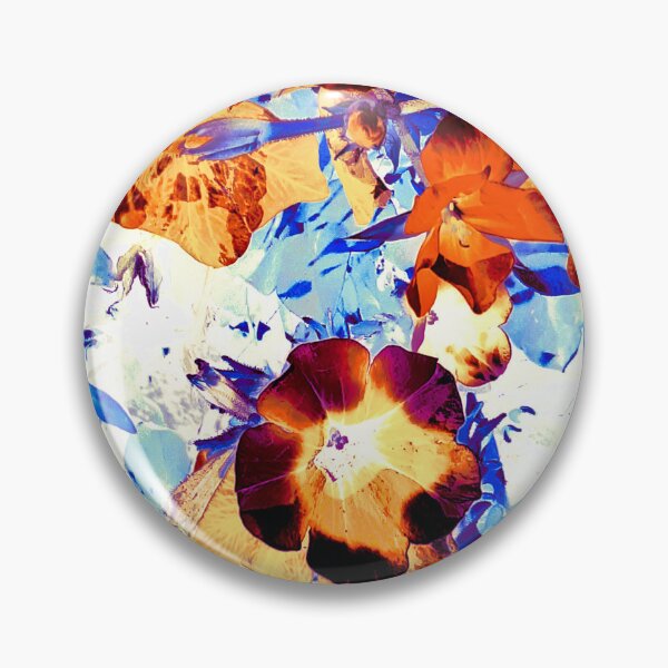 Item preview, Orange flowers with blue leaves designed and sold by Gabriel BOCQUAIRE.