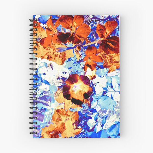 Item preview, Orange flowers with blue leaves designed and sold by Gabriel BOCQUAIRE.