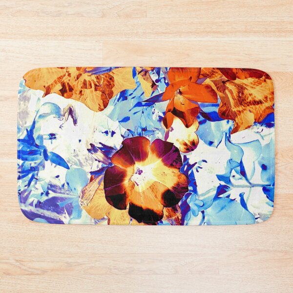 Item preview, Orange flowers with blue leaves designed and sold by Gabriel BOCQUAIRE.