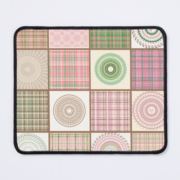 Item preview, Plaid and Mandala Quilt  designed and sold by JaygiesDesign.
