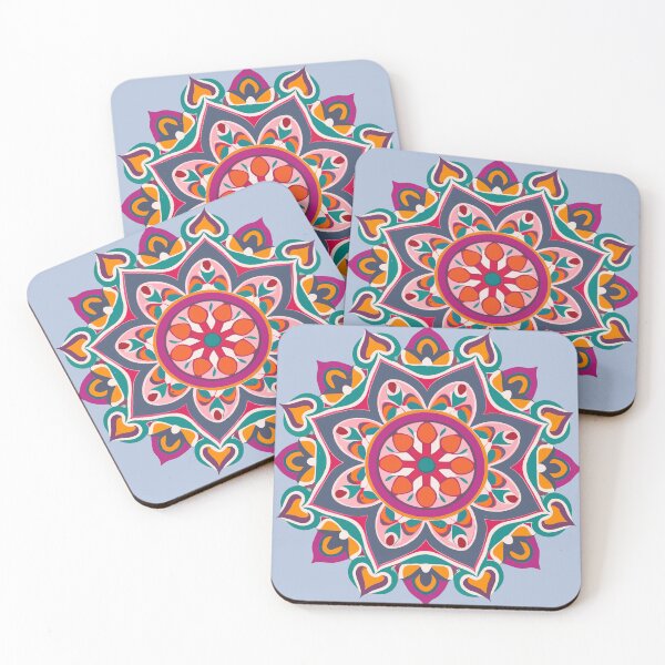 Item preview, Colorful Rangoli Fabric Art Design designed and sold by Jollys-ArtShop.