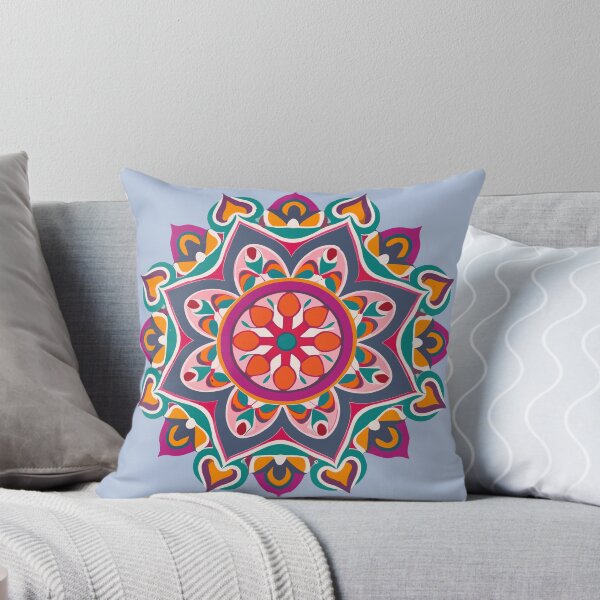 Item preview, Colorful Rangoli Fabric Art Design designed and sold by Jollys-ArtShop.