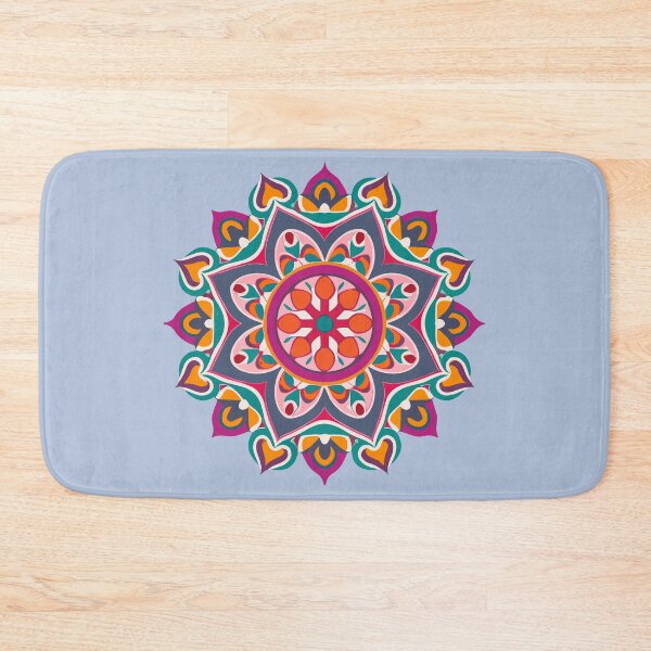 Item preview, Colorful Rangoli Fabric Art Design designed and sold by Jollys-ArtShop.