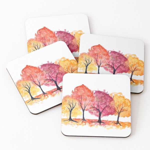 Item preview, Fall Trees Simple Water Color designed and sold by FTGU-Print.