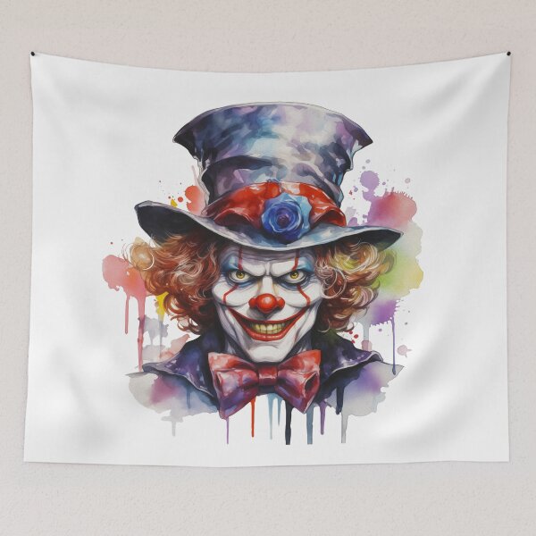 Item preview, Creepy Carnival Clown designed and sold by ZenEvoke.
