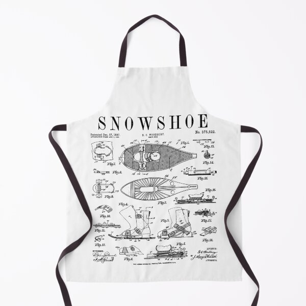 Item preview, Snowshoe Snowshoeing Winter Hiking Vintage Patent Print designed and sold by GrandeDuc.